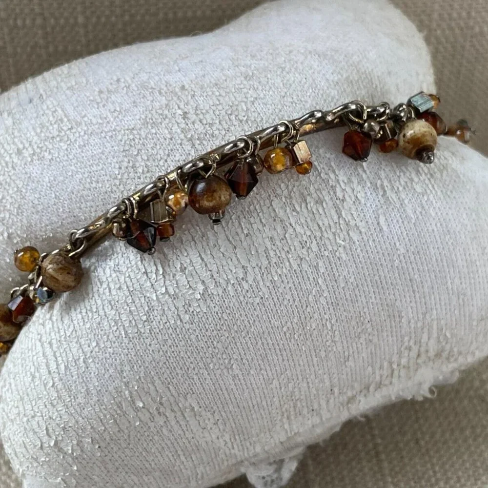 Women Bracelet Silver Tone Beads Fashion Jewelry Wrist Band Unbranded - Picture 2 of 10